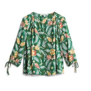 Fun tie sleeve blouse